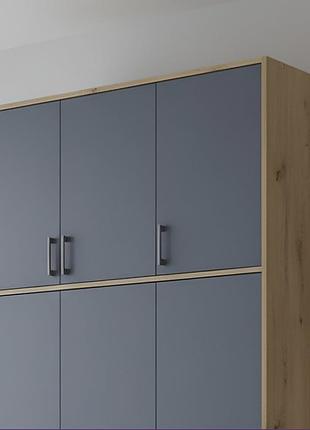 Антресоль висока doros ронді дуб артизан/графіт дсп 121х52х65 ( )