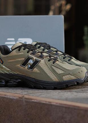 Мужские кроссовки new balance 1906r cordura nd зеленые из натурального нубука на осень водоотталкивающие практичные нью беленс