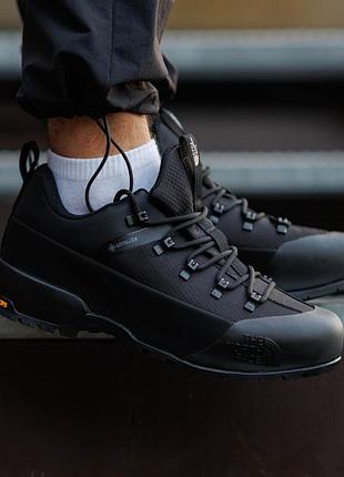 Чоловічі кросівки the north face glenclyffe low gore-tex чорні модні термостійкі кроси демі повсякденні для міста зе норз фейс