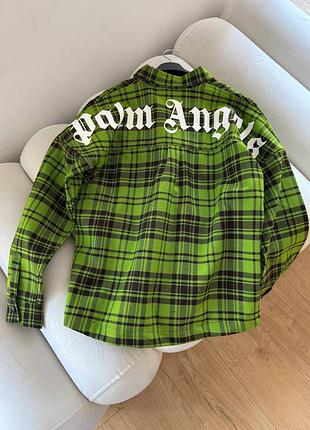Сорочка в клітинку зелена 6