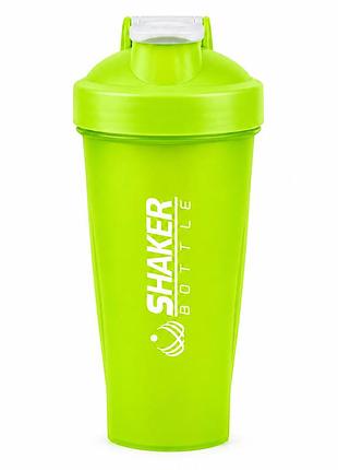 Шейкер спортивный apx shakerbottle, 600 мл, с металлическим венчиком для смешивания, bpa free, зеленый