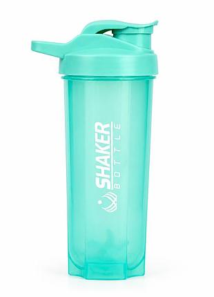 Шейкер спортивный apx shakerbottle, 700 мл, с пластиковым венчиком для смешивания, bpa free, зеленый