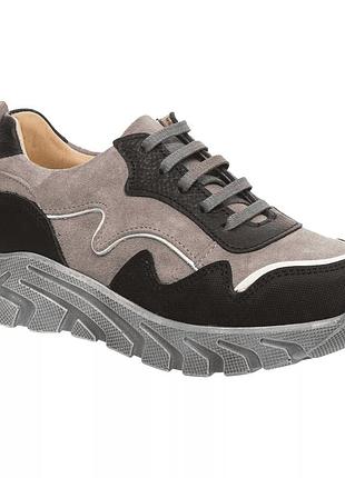 Кроссовки ортопедические для мальчика theo leo leo-2667 gr, размер 26 (17 см.)