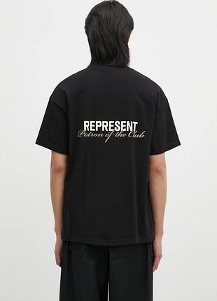 Футболка represent «patron of the club» чорна