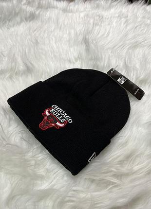 Шапка черная chicago bulls / спортивная лотапа/ (мужская , женская, унисекс)