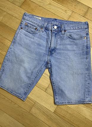 Оригінальні джинсові шорти levi’s® premium 511 shorts (w29) — світло-блакитні унісекс сток