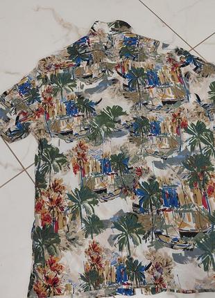 Рубашка рубашка zara вискоза 4