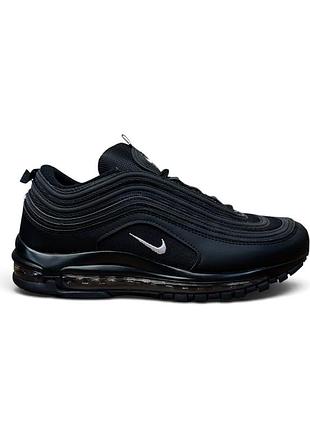 Кросівки чоловічі nike air max 97 triple black чорні