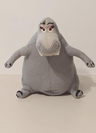 Dreamworks madagascar hippo plush soft stuffed doll toy gloria 9" 2005