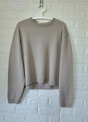 Свитер/100%кашемир/оверсайз/тауп/h&m 2