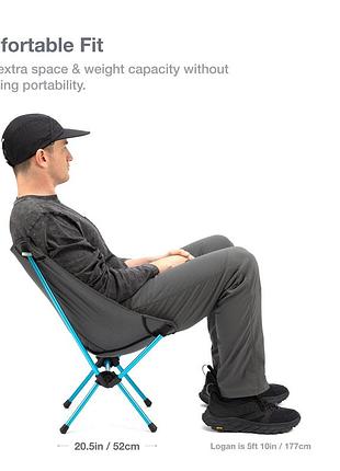 Стілець helinox zero chair (розмір large, колір grey) 6
