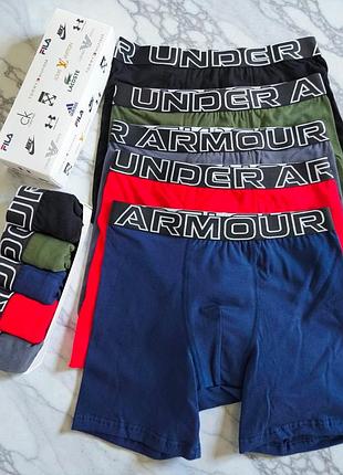 Боксеры трусы мужские under armour 5 шт удлиненные набор в подарочной упаковке боксеры трусы чоловічі труси боксери br-sh