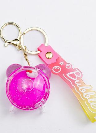 Дитячий брелок hello kitty clock 4×4.5 (см) для ключів, на сумку і рюкзак hp-55-33cat