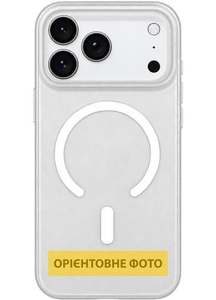 Чехол pc matte color with magnetic fit для apple iphone 15 (6.1") white