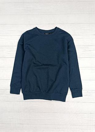 Свитшот для мальчика трикотажный утепленный lupilu 122-128 синий арт 5940