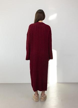 Вʼязана тепла сукня 4