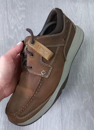 Кожаные мужские туфли clarks 3