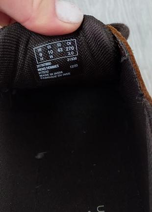 Кожаные мужские туфли clarks 9