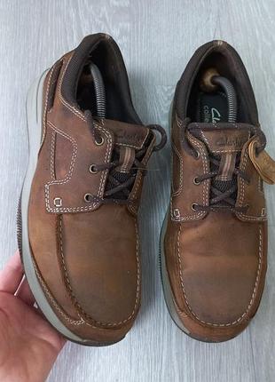Кожаные мужские туфли clarks