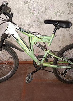 Велосипед bike mountain підлітковий двопідвісний