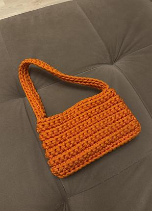 Сумка жіноча zinka’s bags в'язана помаранчева