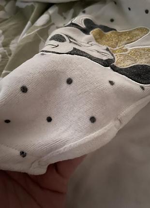 Боді для дівчаток minnie білий у горох 5