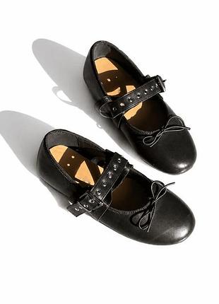 Туфли evie для девочки ruby black, размер 36 (23,5 см.)