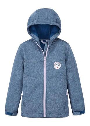 Софтшел куртка на флисе 134 140 детская crivit softshell софтшелл