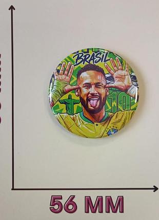 Значок неймар neymar 5,6 см (37187)