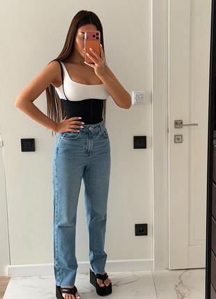 Джинсы женские голубые zara