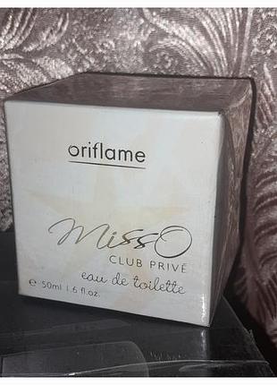В слюді! парфумована вода oriflame miss o club prive eau de toilette 50 мл для жінок
