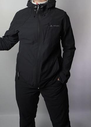 Куртка жіноча vaude софтшел чорна, розмір m (40)