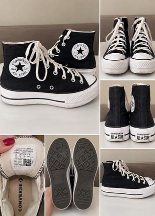 Торг кеди жіночі converse chuck taylor all star чорні, розмір 39