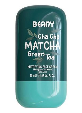Матирующий крем beany для лица матча 50 мл