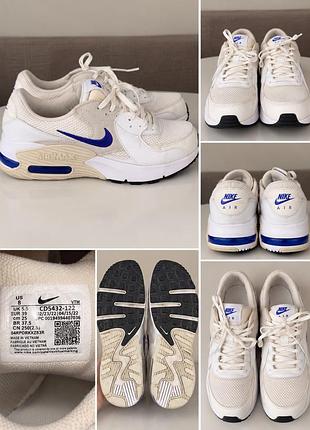 Торг кросівки жіночі nike air max білі з синім
