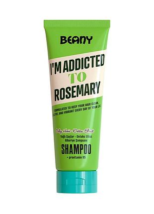 Безсульфатний шампунь для жирного волосся з розмарином beany, 250 мл