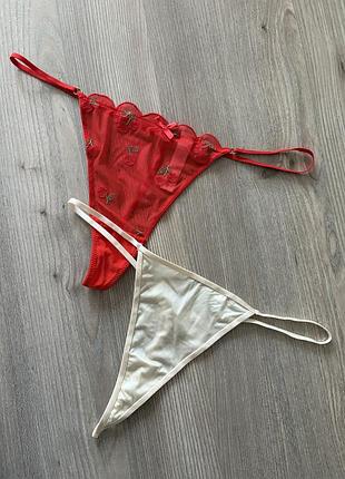Трусики стринги мереживо комплект primark