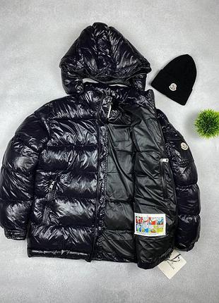 Мужской пуховик moncler / moncler down jacket / дутый пуховик монклер / брендовая зимняя куртка moncler / черный пуховик moncler / зимняя куртка monc