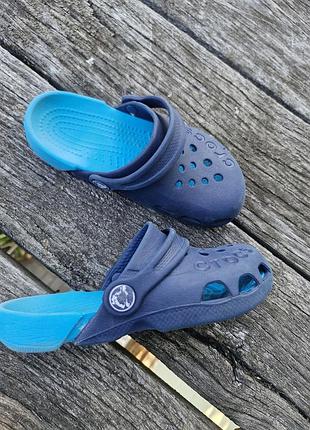 Шльопанці для дітей crocs сині