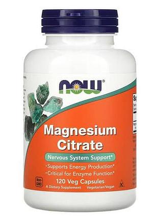 Now magnesium citrate 400 mg 120 капсул