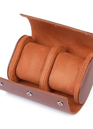 Коробка для двух часов roll brown
