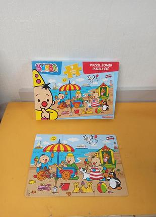 Пазл «bumba puzzel zomer» (лето с бумбой) из серии studio 100 на 9 элементов.