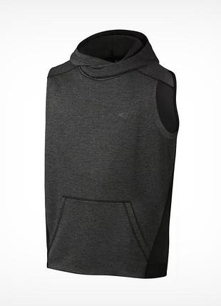 Спортивна безрукавка чоловіча oakley з капюшоном, розмір m, темно-сірий