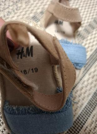 Босоніжки 18-19 р.h&m. 5