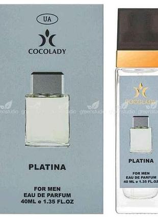 Парфумована вода для чоловіків 40мл platina аромат chanel egoiste platinum тм cocolady 7копійок