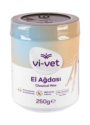 Классический воск для депиляции vi-vet, 250 г