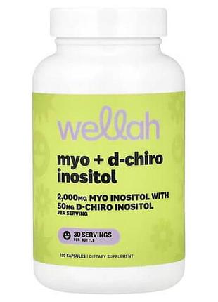 Wellah myo + d-chiro inositol 120 капсул