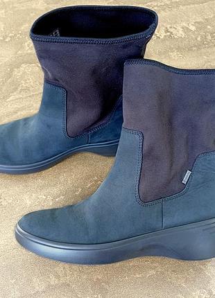 Напівчоботи ecco soft 7 wedge р. 37 gore-tex чоботи