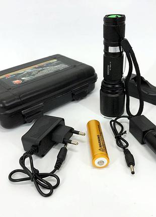 Тактические фонари аккумуляторные bailong, фонарь лед тактический, лучший тактический фонарь tu-10