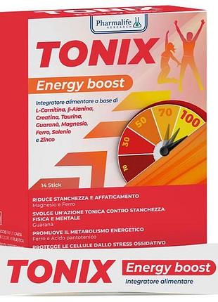 Диетическая добавка pharmalife tonix заряд энергии 14 стиков по 6,5 г